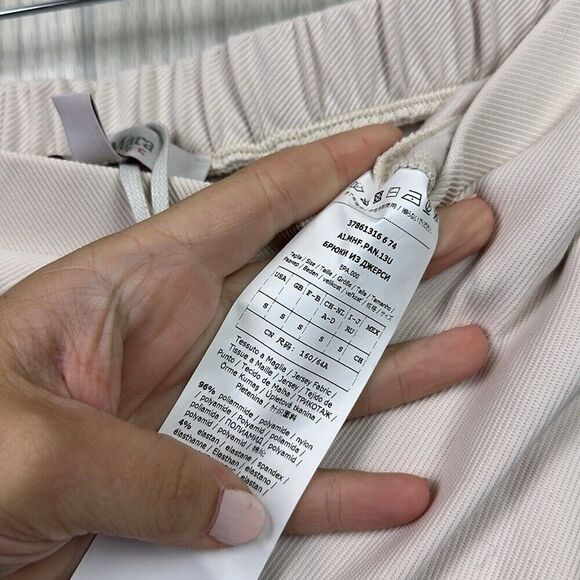 MaxMara Leisure Womens Pants Small Jersey Trouser Beige Albano Cream Wide Leg - Picture 6 of 7